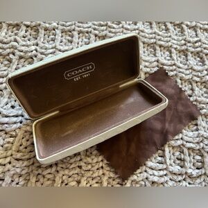 Coach Eyeglass Hard case White Logo